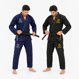 Classic BJJ Gi IBJJF Uniform Preshrunk Gold Weave Lightweight Cotton Brazilian Jiu Jitsu Jacket Reinforced <b>Trousers</b> - Product Image 1