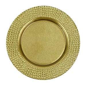 Assiette de service en acier inoxydable plaqué argent, style classique, personnalisable pour la maison, les mariages et les tables - Product Image 6