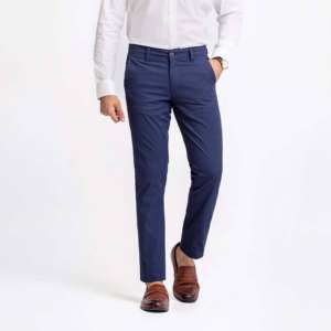 Pantalones Chinos Casuales de Invierno para Hombre, Diseño Moderno, Lavados, Ajustados, Transpirables, de Lona, para Oficina, Trabajo, Golf - Product Image 1