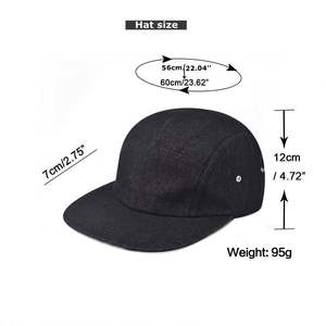 Nueva Gorra de Béisbol de Moda, Estilo Retro, de Algodón y Mezclilla, de 6 Paneles, con Visera Plana, para Exteriores, Casual, Hip Hop, para Hombre y Mujer, de Dos Tonos, con Cierre a Presión - Product Image 2