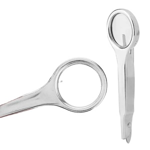 Pince à épiler précision acier inoxydable pointe fine 10mm pour l'électronique bijoux réparation cheveux incarnés utilisation de cils - Product Image 3