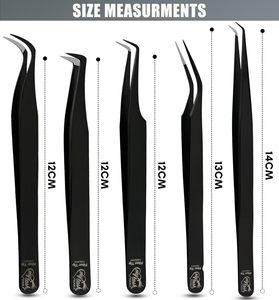 Charming Styles Wholesale Eyelashes Tweezer Private Label False Eyelash Fanning Tweezers Lashes Vendor 90 Degree Volume - Product Image 3