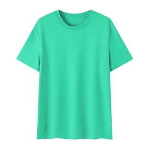 เสื้อยืดคอกลมแขนสั้นผู้ชาย สีน้ำเงินรอยัล ผ้าฝ้าย ทรงปกติ สไตล์ลำลอง ผ้าถัก สีพื้น ดีไซน์เรียบง่าย โลโก้ด้านหน้า เป็นมิตรกับสิ่งแวดล้อม - Product Image 3