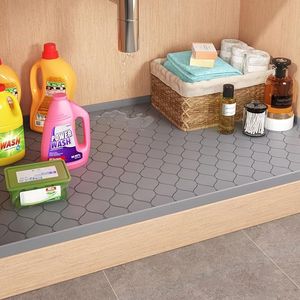 Tappetino in Silicone 86x56 cm per Sotto Lavello, Organizzatore per Armadietti da Cucina, Protezione per Mobili e Stoccaggio Domestico - Product Image 1