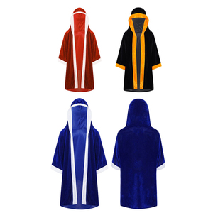เสื้อคลุมกังฟูมีฮู้ดสีดำและสีเหลืองสำหรับผู้ใหญ่ ใส่ได้ทั้งชายและหญิง ชุดศิลปะการต่อสู้ทรงหลวม ผลิตจากโพลีเอสเตอร์ - Product Image 4