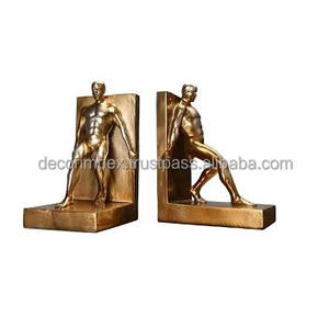 Sujetalibros decorativos Sujetalibros de metal Sujetador de grabado Estos sujetalibros resistentes mantienen sus libros y papeles de forma segura en su lugar - Product Image 1