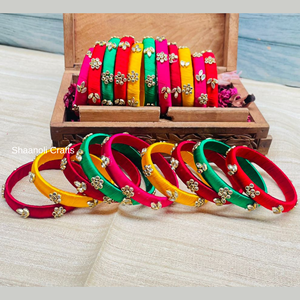 Novedad 2026, Brazaletes Multicolores para Mujer, Hermosos Brazaletes con Pedrería y Hilo Multicolor para Fiesta, Haldi, Mehendi - Product Image 5