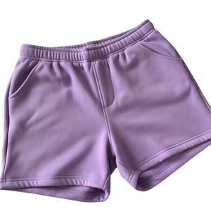 กางเกงขาสั้นผ้าฟลีซสำหรับผู้ชายกางเกงขาสั้นสีพื้นแบบถักลำลองสำหรับฤดูร้อน - Product Image 1