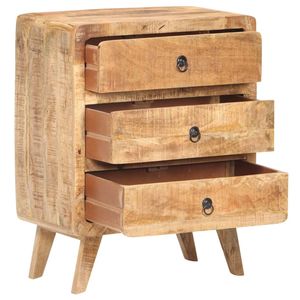 Credenza in Legno di Mango Naturale con Design Rustico e Finitura Grezza - Product Image 2