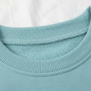 Sweat-shirt en molleton de coton épais doublé, coupe oversize unisexe, vert, col rond, coupe ample, pour l'hiver, style streetwear - Product Image 3