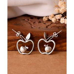 Pendientes de Plata Meera Jaipur Sev, Modelo MTER540, de la India - Product Image 4