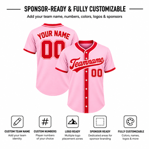 Maillot de baseball unisexe à rayures fines, impression sublimée, 100 % polyester, manches courtes, évacuation de l'humidité, coupe classique pour adulte - Product Image 3