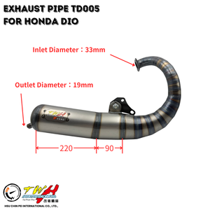 Pot d'échappement de course pour moto TWH DIO TD005 pour Honda - Product Image 3