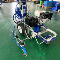 Machine de marquage de chaussée de pulvérisation sans air froid à poussée manuelle pour le marquage de lignes de route