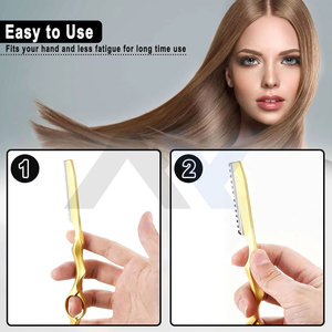 Navaja Profesional de Metal de 7 Pulgadas para Adelgazar el Cabello, Navaja de Estilismo Premium para Estilistas de Salón y Uso Doméstico, Colores Personalizables, Logotipo Láser - Product Image 5