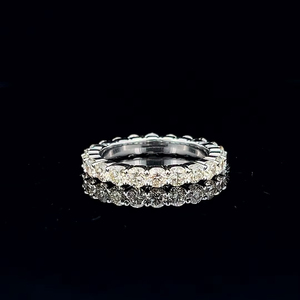 Lab Grown Diamond Eternity Band 10KT Gold Full Diamond <b>Ring</b> Elegant Wedding Engagement Anniversary Jewelry - Product Image 1
