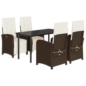 Set da Pranzo da Giardino Marrone Modello D0100H5S7B6 per Arredamento Esterno e Patio - Product Image 2