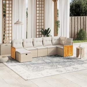 Ensemble de canapés de jardin beige - Product Image 1