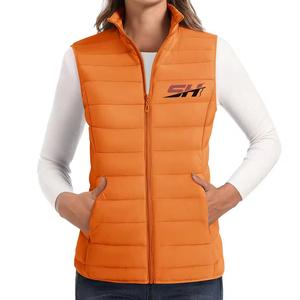 Women Puffer Vest Lightweight Quilted Sleeveless Jacket Warm Winter Outerwear Casual <b>Stand</b> Collar Zip Up Vest for Outdoor Travel - Product Image 1