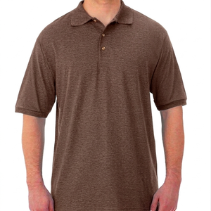 Camiseta Polo de Verano para Hombre, Corte Ajustado, Color Sólido, Informal, Lisa, Tejido Fino, Cuello Camisero - Product Image 1