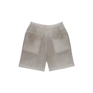 กางเกงขาสั้นกีฬาผู้ชายสำหรับฤดูร้อน ผ้าฝ้าย 100% ลายฟอกสี ระบายอากาศได้ดี เอวผูกเชือก เอวกลางลำตัว สวมใส่สบาย กันน้ำ เป็นมิตรกับสิ่งแวดล้อม - Product Image 5