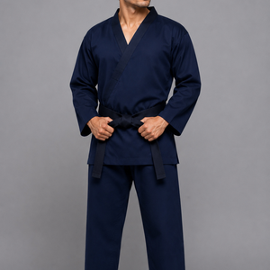 Uniformes de Taekwondo AKEWAL professionnels de haute qualité, 65% coton, 35% polyester, respirants, durables, légers, séchage rapide - Product Image 4