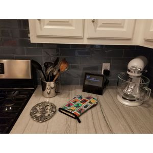 Gant de four noir pour Schnauzer gant de cuisine épais résistant à la chaleur pour protéger les mains des casseroles chaudes pour la cuisson et la cuisson - Product Image 3
