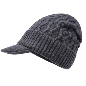 Custom Logo 3D Embroidery Letter Winter Solid Color Plaid <b>Beanie</b> Hat Satin Lined Knitted <b>Skull</b> Cap Acrylic Thicker Warm Beach - Product Image 2