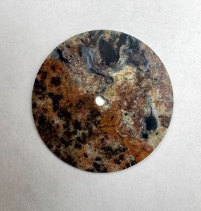 หน้าปัดนาฬิกา Leopard Jasper ทรงแบน คลาสสิก หรูหรา วินเทจ หนา 1 มม. ขนาด 28.5 มม. รูตรงกลาง 2 มม. ประดับเพชร AK1677W - Product Image 4