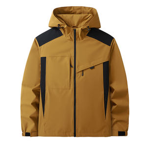 Chaqueta de senderismo al por mayor, chaqueta softshell de poliéster de 320 g/m², logotipo personalizado para marcas de camping estadounidenses, pedido al por mayor - Product Image 4