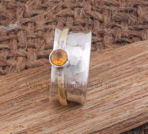 แหวนเงินแท้ 925 ประดับพลอยซิทรินสีเหลืองธรรมชาติ รูปทรงวงรี ของขวัญวันครบรอบสำหรับผู้หญิง ประจำเดือนพฤศจิกายน - Product Image 2