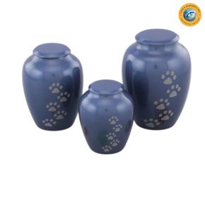 Juego de 4 urnas innovadoras con estampado de huellas de perro al estilo americano para cenizas de mascotas, para compra al por mayor por Linea exports - Product Image 5