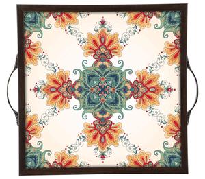 Exclusive Collection Wooden Serving <b>Trays</b> with Sticker Available for Dinning <b>Table</b> Home Decor Gifting Options Available for Sell - Product Image 1