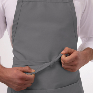 Tablier de chef professionnel pour la cuisine, taille ajustable, poche avant, vêtements de travail de cuisine, tablier de travail, vente en gros, logo personnalisé, tabliers pour restaurants - Product Image 5