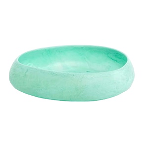 Bol et plat de service en résine polie artisanale - Passe au lave-vaisselle, personnalisable, design européen moderne pour la maison et les fêtes - Product Image 1