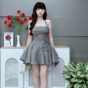 Elegante Vestido Maxi para Mujer, Diseño Sencillo y Sólido, Cómodo, Casual y Formal para Diversos Eventos, en Seda - Product Image 6