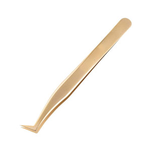 Nouvelle conception, pinces à extensions de cils professionnelles en acier inoxydable de haute qualité, vente en gros à bas prix - Product Image 1