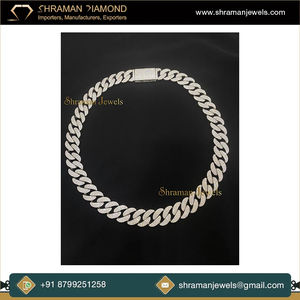 Cadena de eslabones cubanos Miami personalizada de 14 mm y 22 pulgadas, de plata 925 chapada en rodio con moissanita, estilo hip hop, para compromiso, bodas y fiestas - Product Image 4