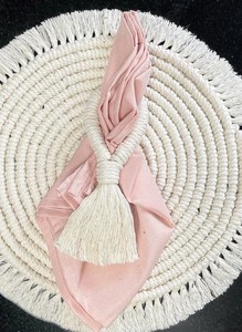 Anneau de serviette en macramé - Product Image 2