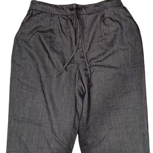 กางเกงขายาวทรงแบ็กกี้สไตล์โกธิคสำหรับผู้หญิง ผ้าฝ้าย 100% ระบายอากาศได้ดี สวมใส่สบาย สไตล์ลำลอง แต่งโลโก้ ขอบเอวผ้าซาติน - Product Image 5