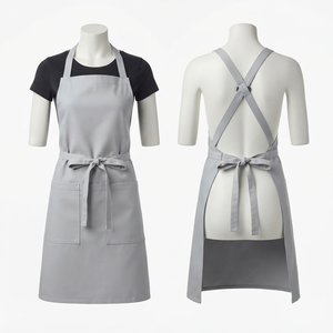 Tablier de Chef Femme Haut de Gamme 240 GSM en Coton Polyester Effet Lin, Bretelles Croisées Réglables, Broderie Personnalisée, Sérigraphie, Transfert Thermique - Product Image 4