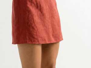 Robe courte en lin pour femme, asymétrique, sans manches, style décontracté, pour l'été et les vacances - Product Image 3