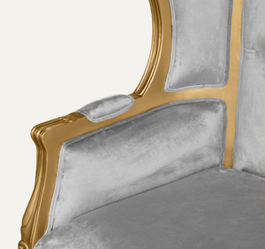 เก้าอี้ทรงโดมหรูหรา ทำมือ ทนทาน ดีไซน์คลาสสิก ทำจากไม้มะฮอกกานี สำหรับห้องนั่งเล่น อพาร์ทเมนต์ และโรงแรม - Product Image 4