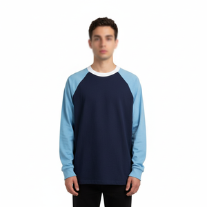 Custom High Quality 100% Cotton <b>Raglan</b> Sportwear Women T Shirts Heavyweight Long Sleeve Shirt Fully Customised <b>Top</b> - Product Image 2