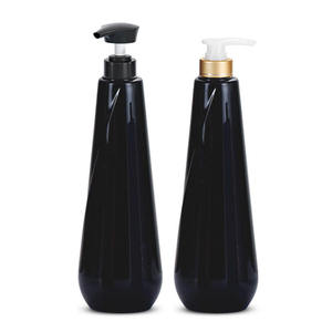 Screen Printed Gold Stamp PET Plastic 850ml Custom Color Lotion Pump Sprayer Bottle <b>Shampoo</b> Conditioner Custom Hair Care - Product Image 1