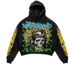 Custom Screen Printing Oversize Hoodie Streetwear Heavy Wait 100% Cotton Fleece Premium Quality Trendy Look Hoodie For Unisex - Product Image 3