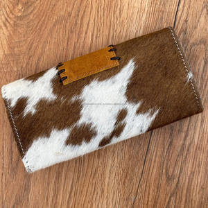 Nueva billetera de piel de vaca para mujer, monedero de mano de cuero de vaca genuino, muchos compartimentos, billetera larga con muchas ranuras para tarjetas - Product Image 5