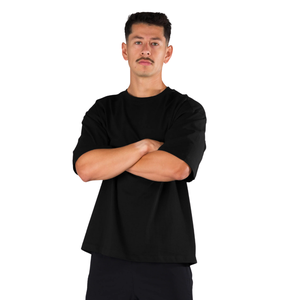 Chemise à manches courtes noire pour homme Union Mineral, en coton premium confortable, vêtement décontracté tendance, chemise de sport, vente en gros - Product Image 3
