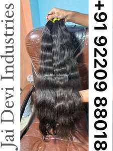 Lots de Cheveux Humains Indiens Vierges Bruts 100% Naturels en Gros, Extensions de Cheveux Remy Non Traités à Cuticules Alignées Provenant d'un Fournisseur Indien - Product Image 3