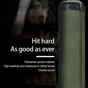 Sac de frappe robuste pour adultes en cuir de haute qualité, écologique et léger, conçu pour la boxe, le MMA, la remise en forme et les séances d'entraînement de force - Product Image 5